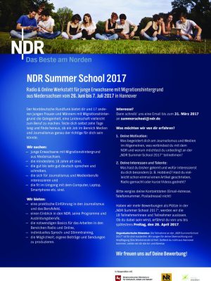 thumbnail of Flyer NDR Summer School 2017